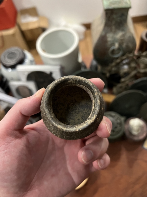 古玩陶瓷宋代水盂拍賣,當前價格199元