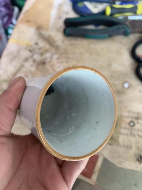 古玩陶瓷人物紋粉彩筆筒拍賣，當前價格8888元