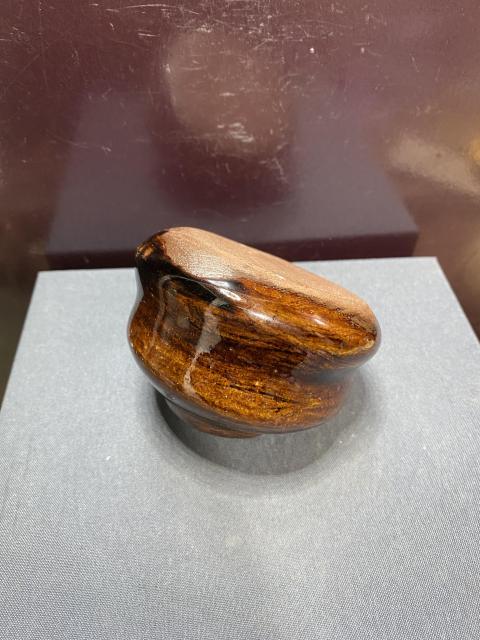 古玩陶瓷清代.紫金釉葫蘆形水盂拍賣，當前價格2880元