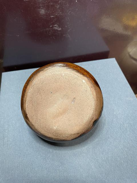 古玩陶瓷清代.紫金釉葫蘆形水盂拍賣，當前價格2880元