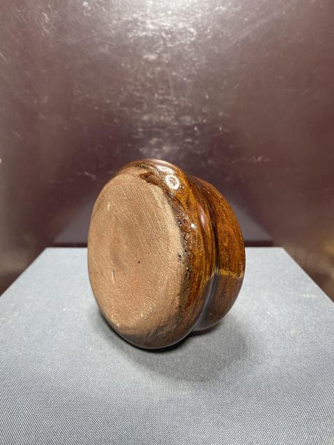 古玩陶瓷清代.紫金釉葫蘆形水盂拍賣，當前價格2880元