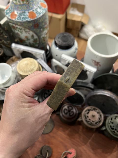 古玩雜項晚清小銅錘拍賣,當前價格299元