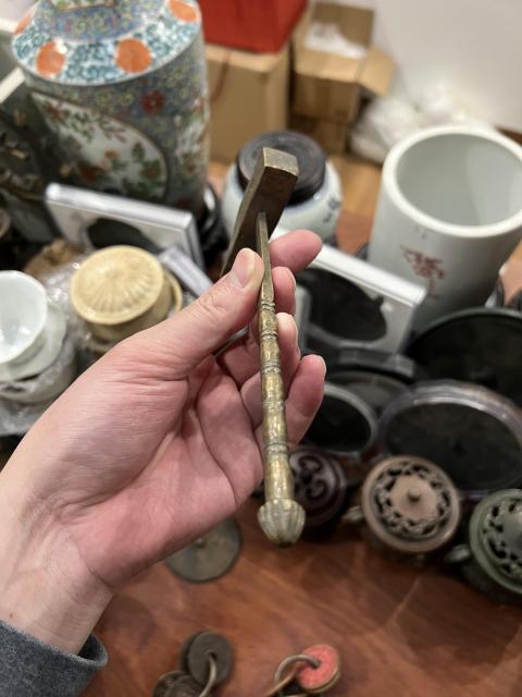 古玩雜項晚清小銅錘拍賣,當前價格299元