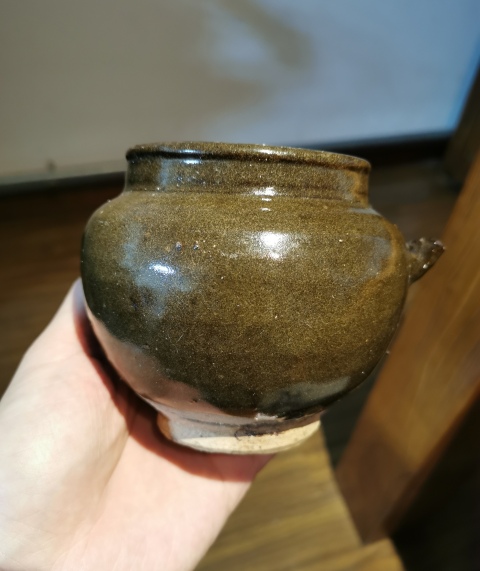 古玩陶瓷明代?紫金釉壺拍賣,當前價格333元