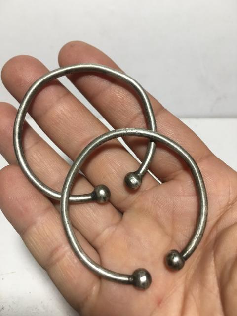 古玩雜項蒜頭鐲一對拍賣，當前價格688元