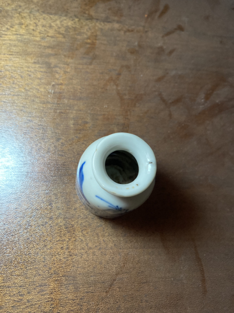 古玩陶瓷青花山水紋水盂拍賣,當前價格800元