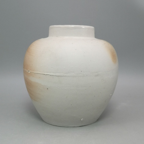 古玩陶瓷清代白釉罐拍賣，當前價格2000元