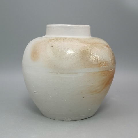 古玩陶瓷清代白釉罐拍賣，當前價格2000元