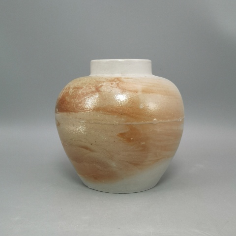 古玩陶瓷清代白釉罐拍賣，當前價格2000元