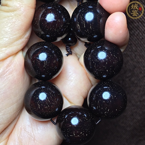 古玩雜項小葉金星紫檀手串拍賣,當前價格386元