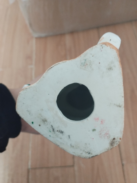 古玩陶瓷文財神像彩瓷瓷塑拍賣，當前價格999元