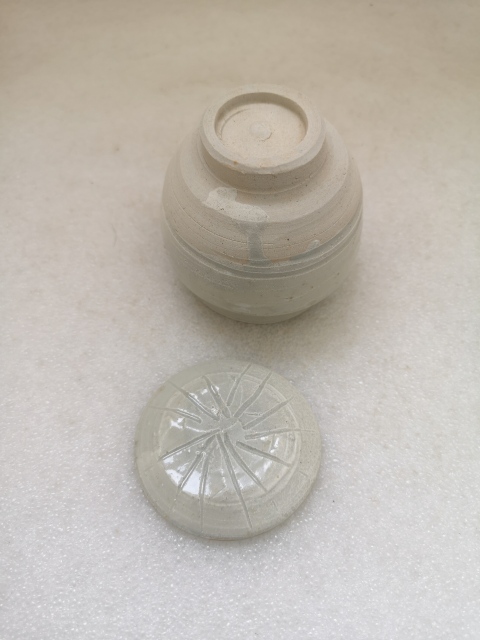古玩陶瓷元代影青蓋罐拍賣,當前價格450元