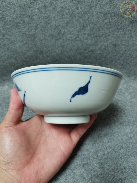 古玩陶瓷清晚期-大清康熙年制款三星高照圖青花碗拍賣，當前價格1800元