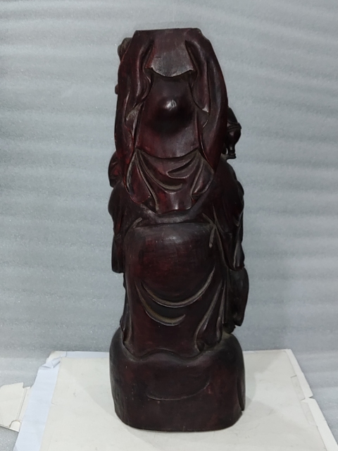 古玩雜項檀木雕五子鬧佛擺件拍賣，當前價格1850元