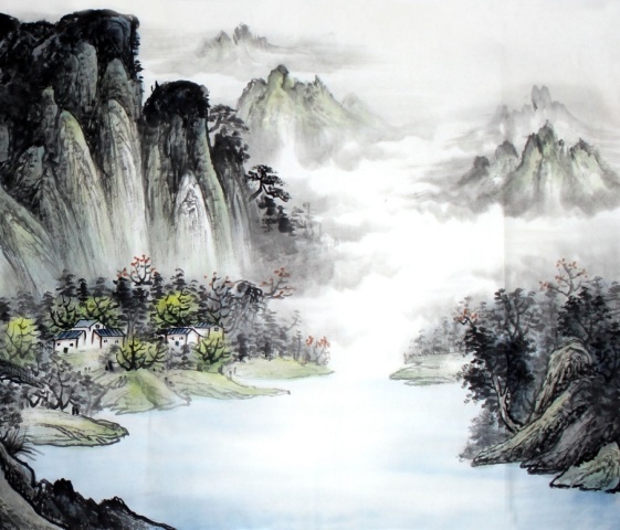 古玩字畫周秋宏『源遠流長』拍賣,當前價格0元