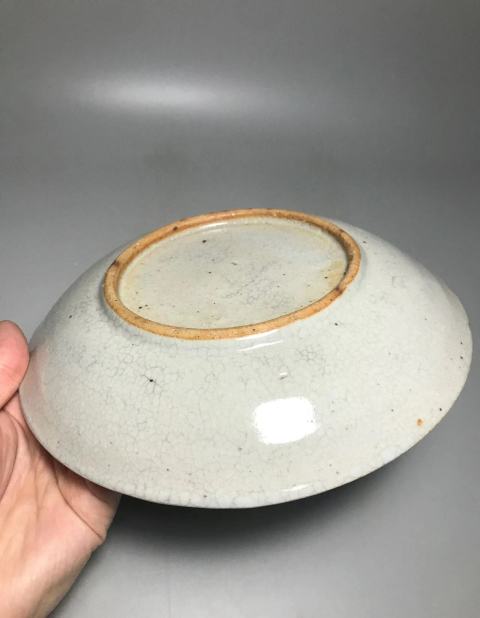 古玩陶瓷(清中期)哥釉盤拍賣,當前價格0元