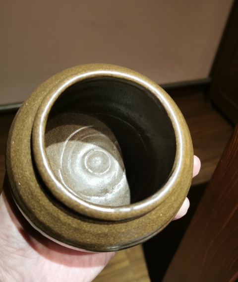 古玩陶瓷元代?茶葉沫釉茶入拍賣,當前價格999元