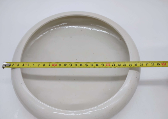 古玩陶瓷白釉三足洗拍賣,當前價格500元