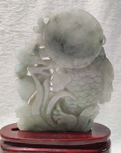 古玩雜項(xiàng)翡翠雕魚龍變化擺件拍賣,當(dāng)前價(jià)格3688元