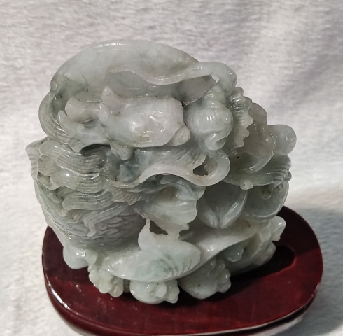 古玩雜項(xiàng)翡翠雕魚龍變化擺件拍賣,當(dāng)前價(jià)格3688元