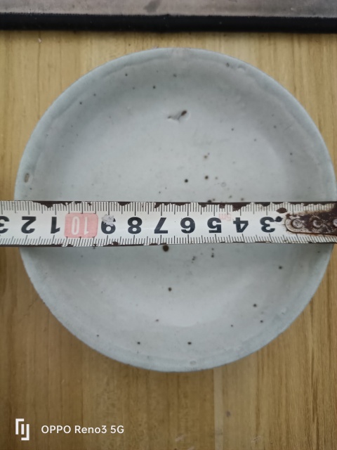 古玩陶瓷明?洪武白釉模印花卉紋盤拍賣，當前價格3500元