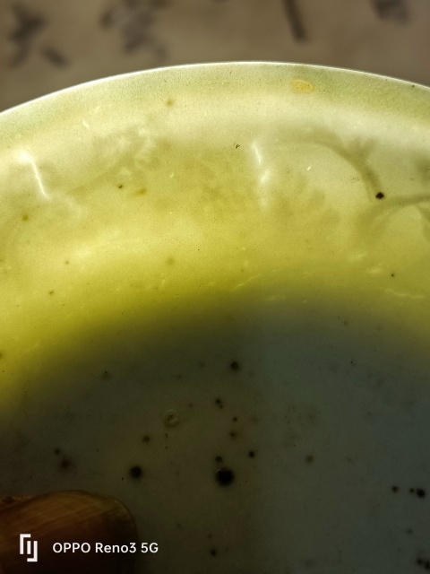 古玩陶瓷明?洪武白釉模印花卉紋盤拍賣，當前價格3500元