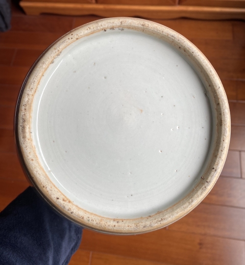 古玩陶瓷【民國】仕女嬰戲紋冬瓜罐(已保真)拍賣，當前價格4200元