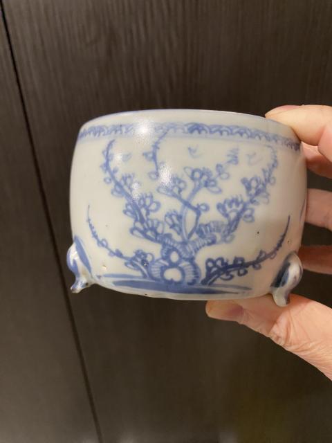 古玩陶瓷明中青花松竹梅香爐拍賣,當前價格38000元