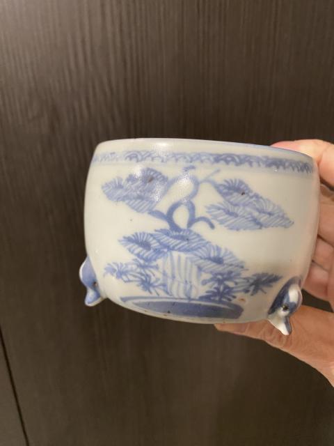 古玩陶瓷明中青花松竹梅香爐拍賣,當前價格38000元