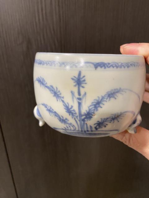 古玩陶瓷明中青花松竹梅香爐拍賣,當前價格38000元