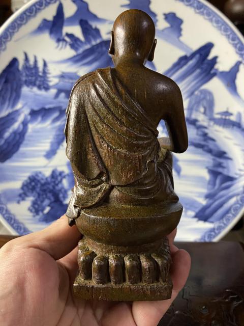 古玩雜項竹雕羅漢擺件拍賣,當前價格3800元