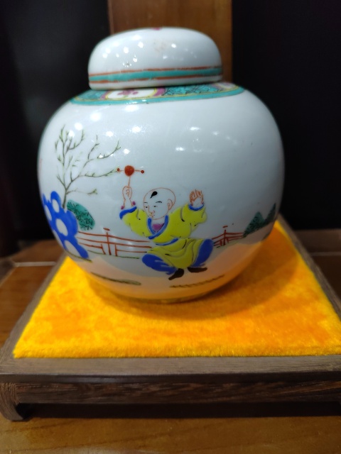 古玩陶瓷民國五子奪魁五彩罐拍賣，當前價格1888元