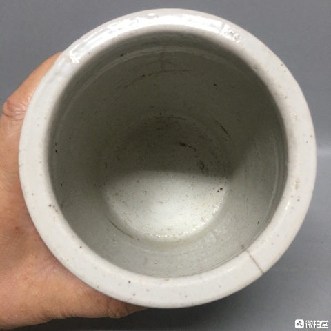 古玩陶瓷青花山水紋筆筒拍賣，當前價格2600元