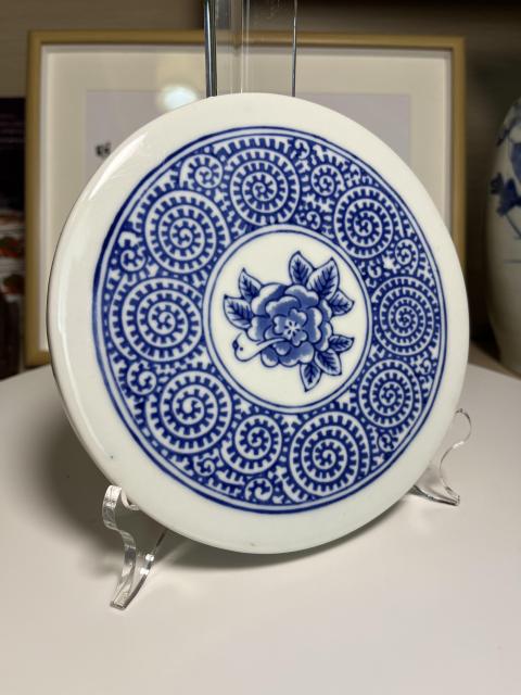 古玩陶瓷青花瓷板畫(huà)拍賣(mài)，當(dāng)前價(jià)格280元