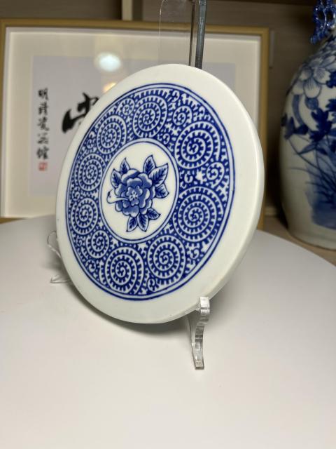 古玩陶瓷青花瓷板畫(huà)拍賣(mài)，當(dāng)前價(jià)格280元