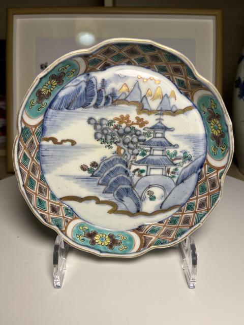 古玩陶瓷日本明治 青花五彩描金山水紋洗(文房器)拍賣,當(dāng)前價格280元