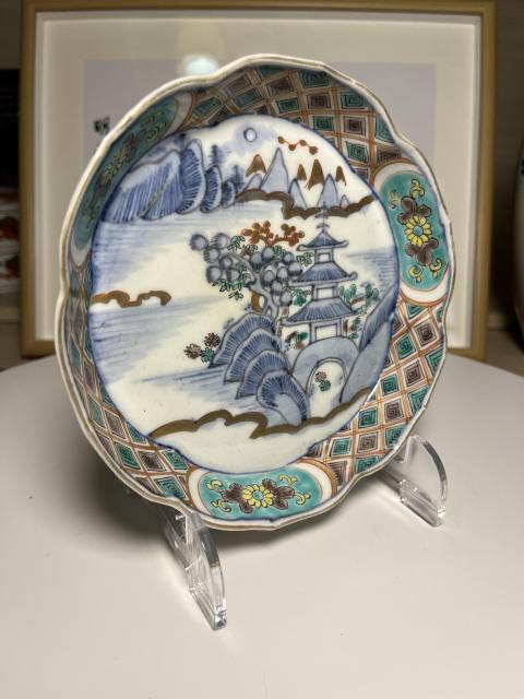 古玩陶瓷日本明治 青花五彩描金山水紋洗(文房器)拍賣,當(dāng)前價格280元