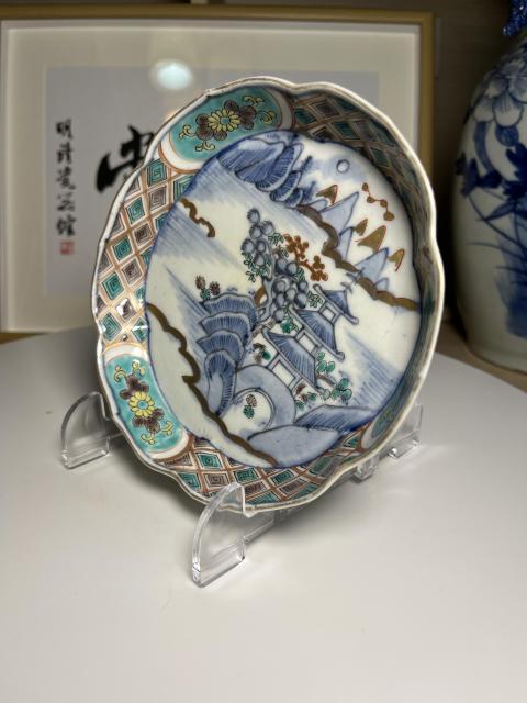 古玩陶瓷日本明治 青花五彩描金山水紋洗(文房器)拍賣,當(dāng)前價格280元