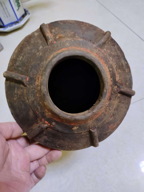 古玩陶瓷漢代灰陶彩繪陶倉拍賣,當前價格6300元