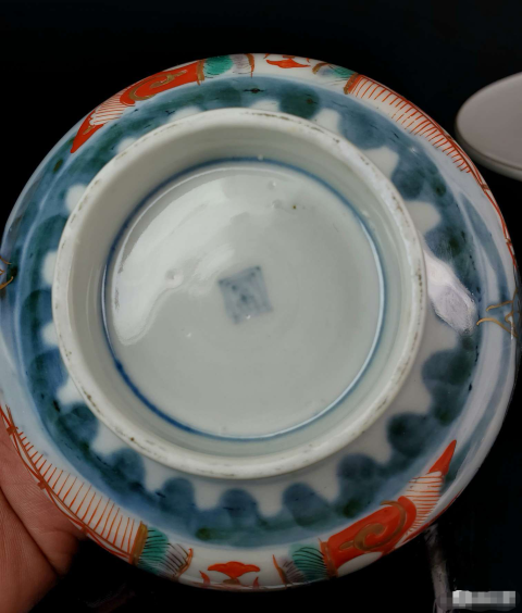 古玩陶瓷清晚期青花加彩茶蓋碗拍賣,當前價格580元