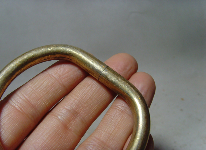 古玩雜項(xiàng)鎏金馬蹄鐲子拍賣，當(dāng)前價(jià)格3888元