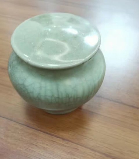 古玩陶瓷青釉小蓋罐拍賣,當前價格2200元