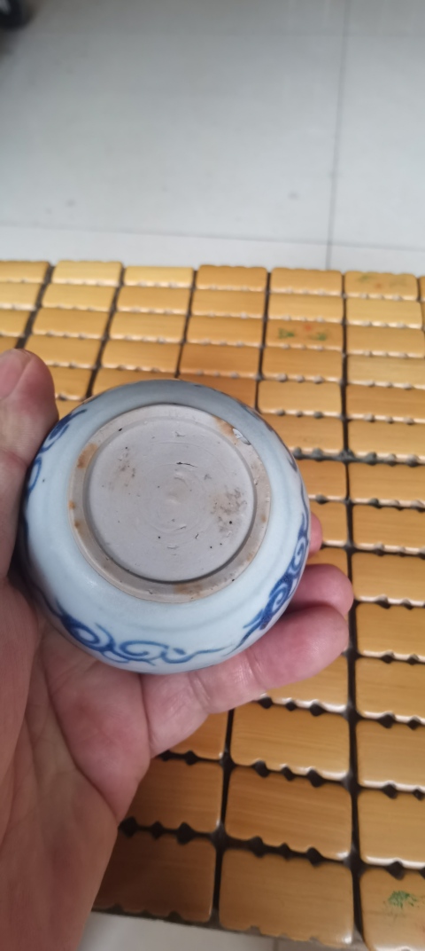 古玩陶瓷明中期青花水盂拍賣,當前價格4800元