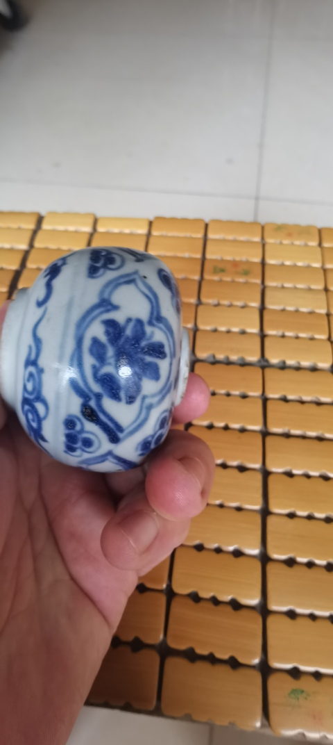 古玩陶瓷明中期青花水盂拍賣,當前價格4800元