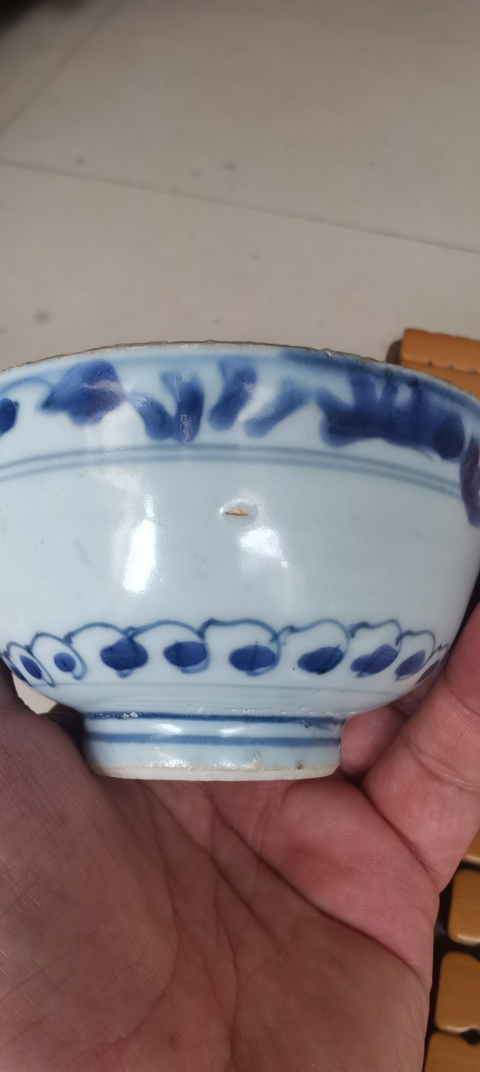 古玩陶瓷明代青花碗拍賣，當前價格3000元