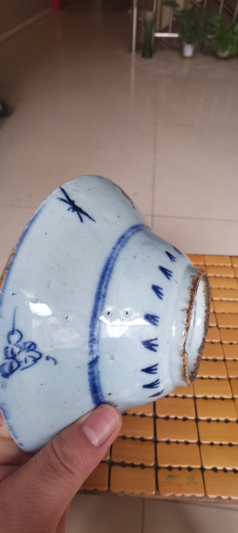 古玩陶瓷康熙青花碗拍賣,當前價格1200元