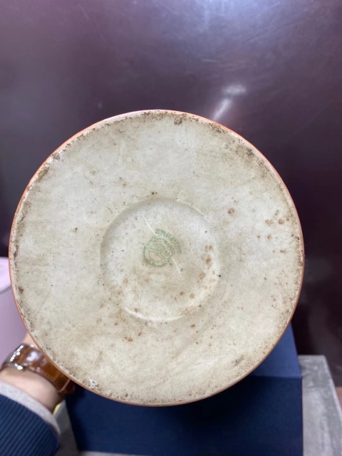 古玩陶瓷民國.鞏紅人物帽筒拍賣,當前價格1500元