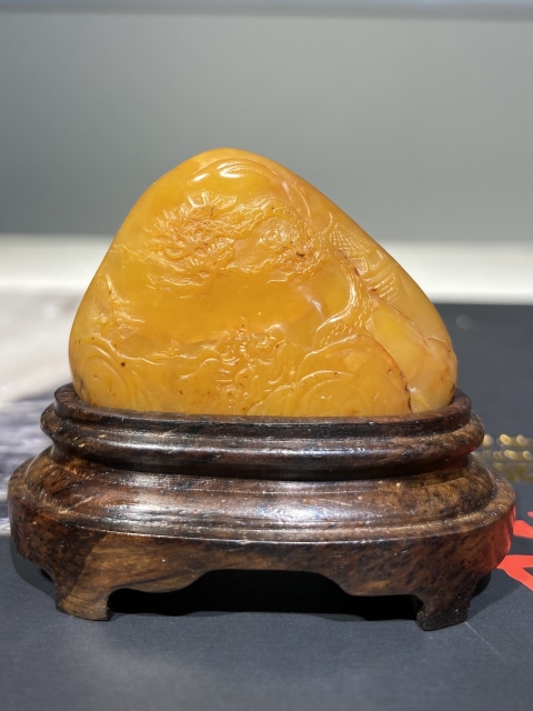 古玩雜項壽山田黃石擺件拍賣，當前價格3200元