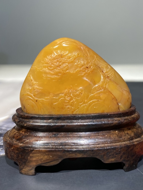 古玩雜項壽山田黃石擺件拍賣，當前價格3200元