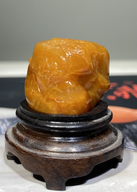 古玩雜項壽山田黃石擺件拍賣,當前價格3300元